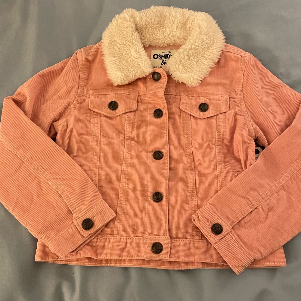Toddler girls pink corduroy jacket